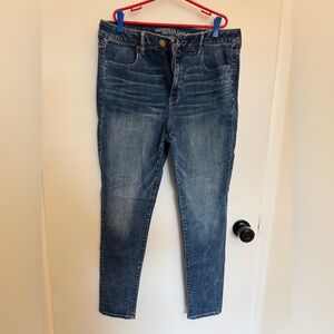 American Eagle Outfitters Blue Hi-Rise Jeggings Size 14